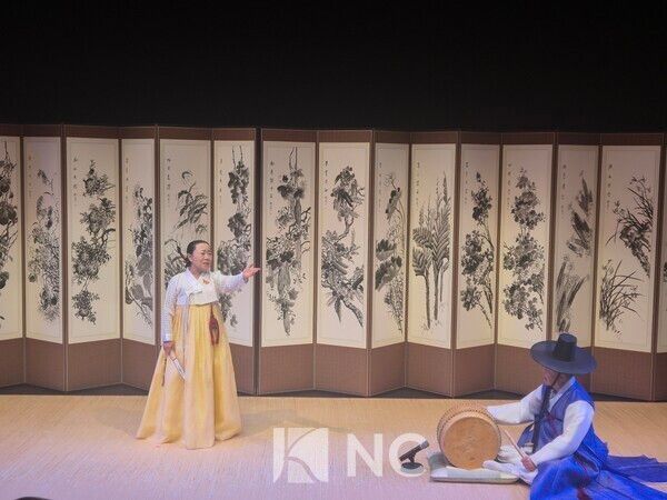 김수연 명창과 김청만 명인의 공연 모습. 사진=뉴스컬처