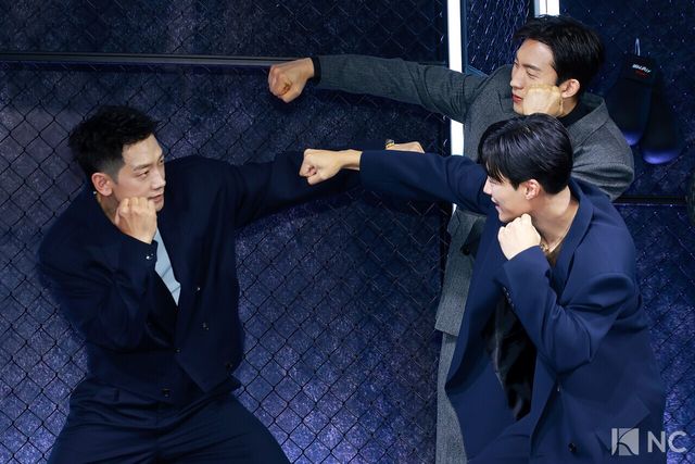 배우 정지훈, 우도환, 이상이. 사진=김규빈 기자