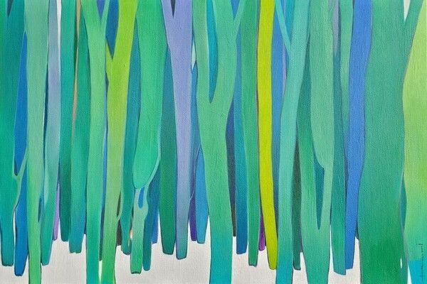 백승미_나무들의 수다80_Mixed Media on canvas_97×145cm_2025. 사진=슈페리어갤러리