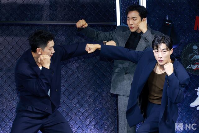 배우 정지훈, 우도환, 이상이. 사진=김규빈 기자