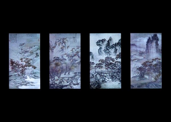 이이남, '명청회화-크로스오버', 2011, 4개 채널 컬러 비디오, 5분 41초. 사진=겸재정선미술관