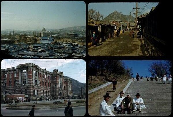 1950년대 서울 시내 풍경 모습. 사진=국립민속박물관