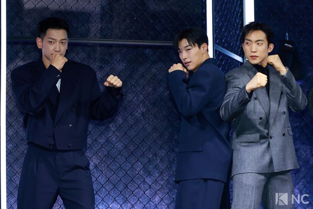 배우 정지훈, 우도환, 이상이. 사진=김규빈 기자