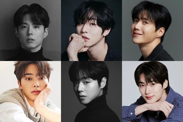 사진=박보검(더블랙레이블), 안효섭(더프레젠트컴퍼니), 김선호(판타지오), 송강(나무엑터스), 박지훈(YY엔터테인먼트), 변우석(바로엔터테인먼트)