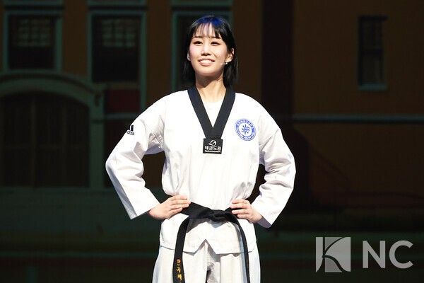 뮤지컬 '태권, 날아올라' 엄지민. 사진=김규빈 기자