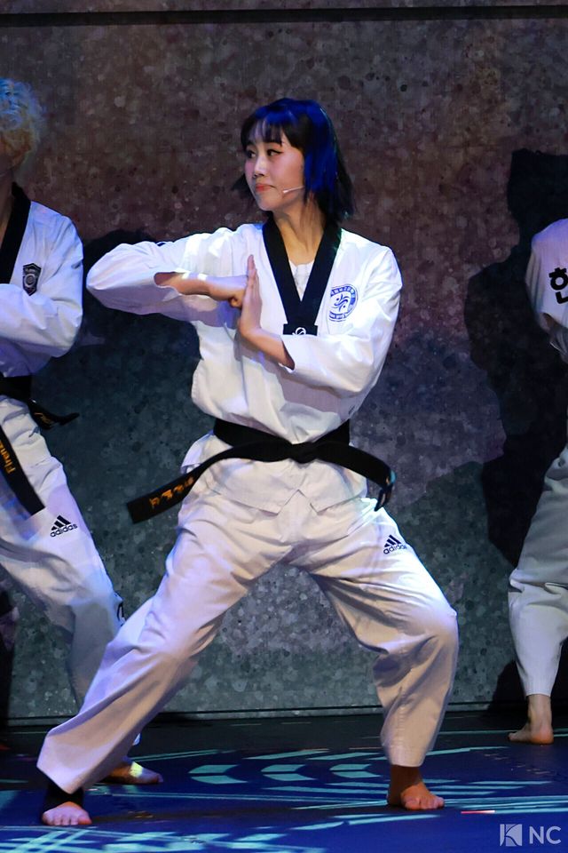 태권도 선수 겸 뮤지컬 배우 엄지민. 사진=김규빈 기자