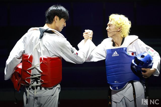 뮤지컬 배우 임동섭, 김종년. 사진=김규빈 기자