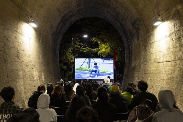 Jeonju International Film Festival alley screening site. Photo by Jeonju International Film Festival.