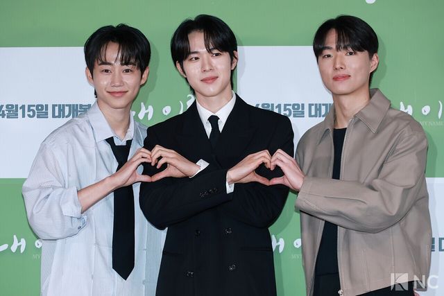 배우 박지빈, 신우빈, 최준우. 사진=김규빈 기자