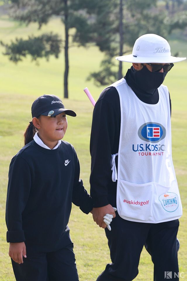 유에스 키즈 골프에 참가한 선수들과 부모님의 모습. 사진=김규빈 기자