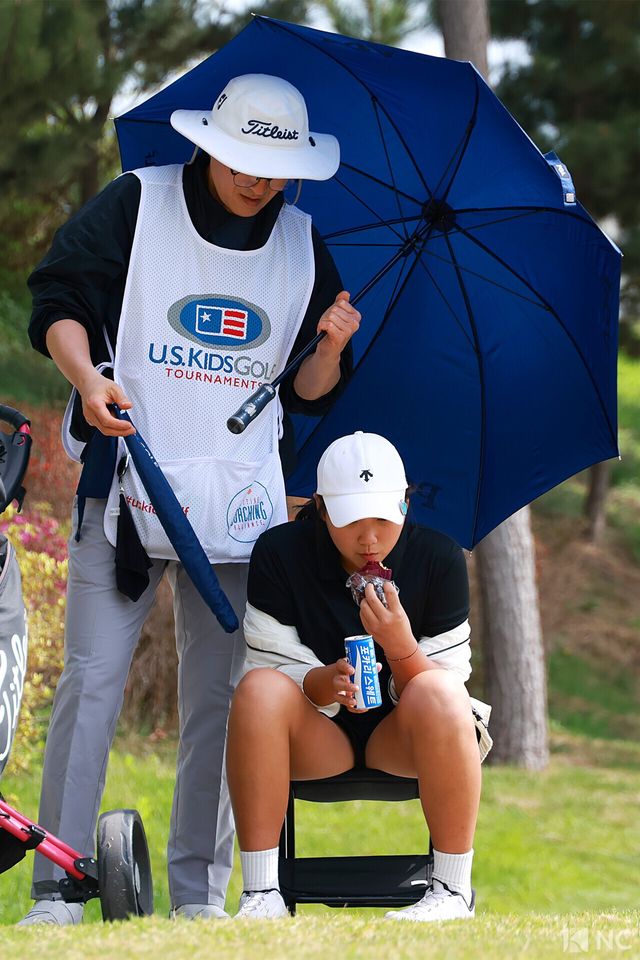 유에스 키즈 골프에 참가한 선수들과 부모님의 모습. 사진=김규빈 기자