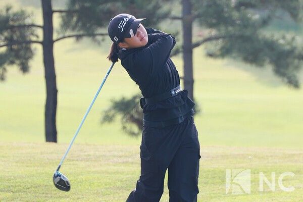 최설 선수. 지난 22일 경기도 안산 대부도 더헤븐리조트에서 열린 '‘2026 유에스 키즈 골프 코리안 챔피언십(U.S. Kids Golf Korean Championship)’ 1라운드에서 여자 9-10세 디비전에 출전한 최설 선수가 단독 선두에 나섰다. 사진=김규빈 기자