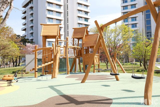더헤븐리조트 내 위치한 놀이터. 사진=김규빈 기자