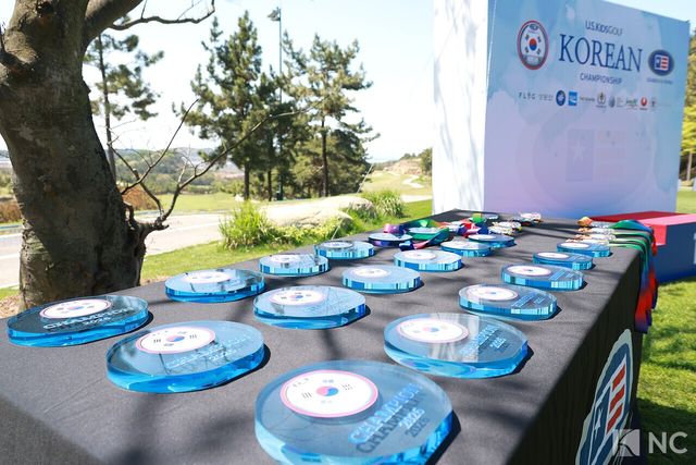 2026 유에스 키즈 골프 코리안 챔피언십(U.S. Kids Golf Korean Championship) 메달. 사진=김규빈 기자