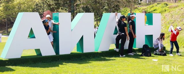 즐거운 시간을 보내는 ‘2026 유에스 키즈 골프 코리안 챔피언십(U.S. Kids Golf Korean Championship)’ 참가 선수들. 사진=김규빈 기자