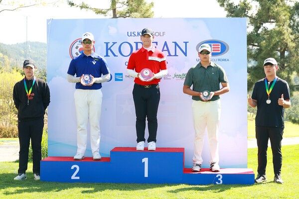 남자 15~18세 디비전 수상자들. 사진=김규빈 기자