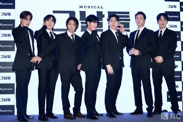 배우 유선호, 산들, 윤시윤, 박규원, 류수영, 최진혁, 김정현. 사진=김규빈 기자