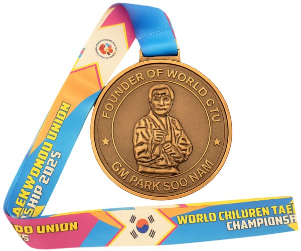 세계어린이태권도연맹 대회 수상 메달. 사진=WCTU 제공