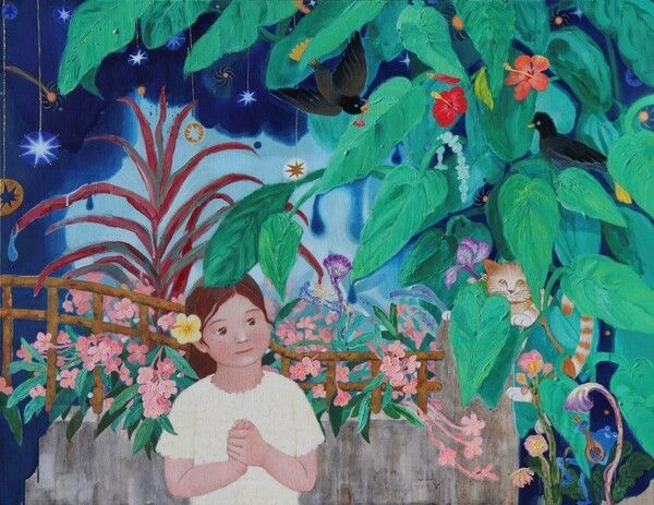 여름밤의 꿈, 112x145.5cm, 리넨에 아크릴 채색, 2026