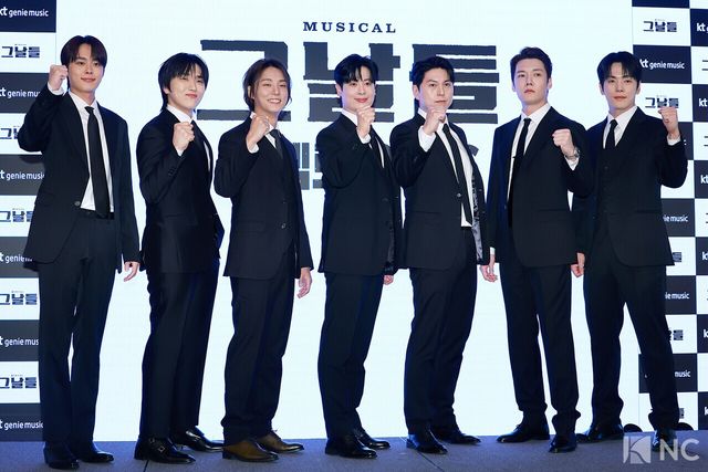 배우 유선호, 산들, 윤시윤, 박규원, 류수영, 최진혁, 김정현. 사진=김규빈 기자