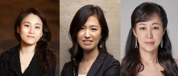 (From left) Han-Na Chang, Yoo Mi-jung, Park Hye-jin. Photo by Ministry of Culture, Sports and Tourism.