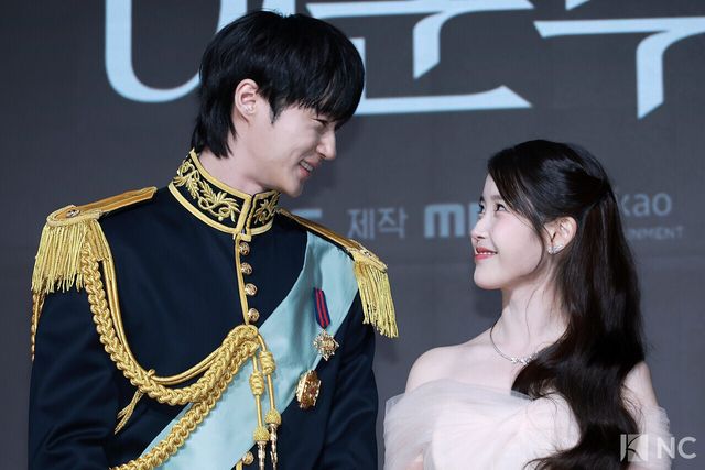 배우 변우석과 아이유. 사진=김규빈 기자