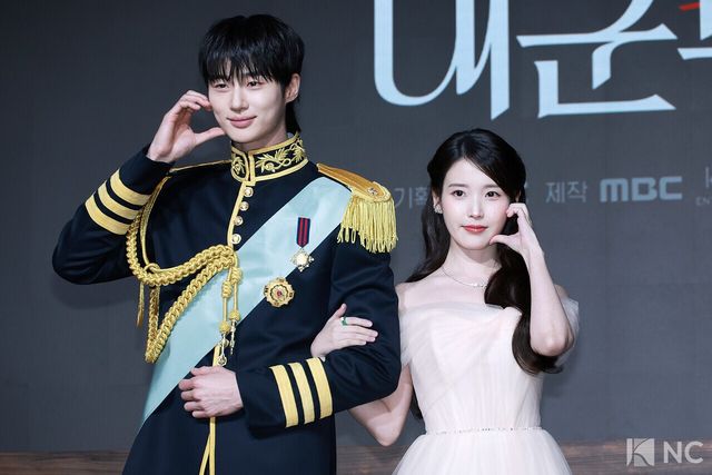 배우 변우석과 아이유. 사진=김규빈 기자