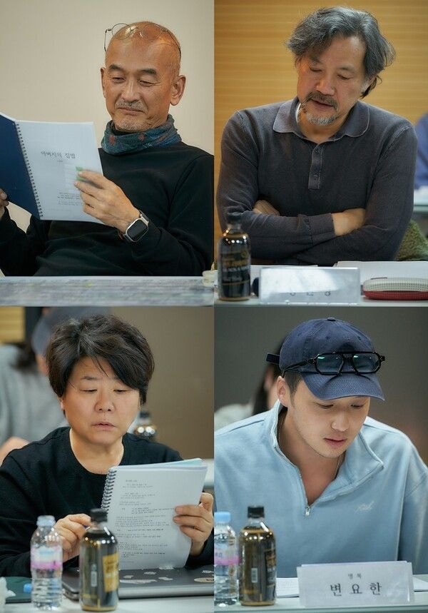 숏드라마 '아버지의 집밥' 이준익 감독, 정진영, 이정은, 변요한. 사진=레진엔터테인먼트