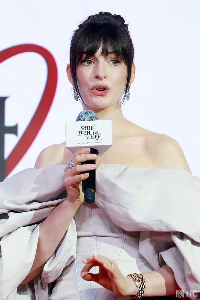 배우 앤 해서웨이. 사진=김규빈 기자