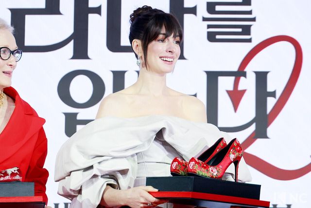 배우 앤 해서웨이. 사진=김규빈 기자