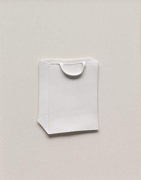 The PaperBag of Thought_B7, 65.1x50cm, Ceramic on canvas, 2026