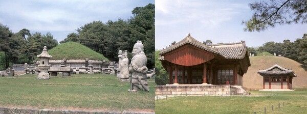 Panoramic view of Geonwolleung at Donggureung, Guri. Photo by Cultural Heritage Administration National Heritage Portal.