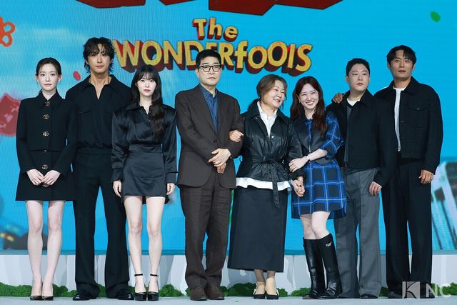 배우 최윤지, 배나라, 정이서, 손현주, 김해숙, 박은빈, 임성재, 최대훈. 사진=김규빈 기자