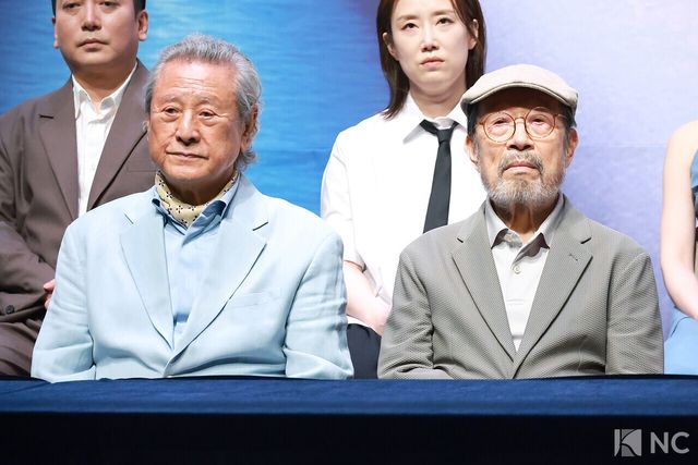 배우 박근형, 신구. 사진=김규빈 기자