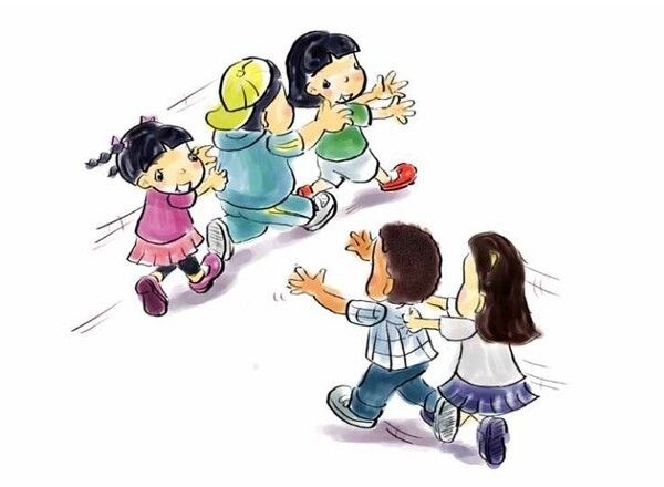 Tail-chasing game. Photo by Seoul Metropolitan Office of Education