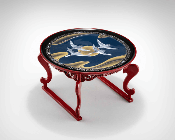 Cheongongsang Grand Prize, Goose-Pattern Tea Table by Lee Hyeong-man=Korea Association of National Intangible Cultural Heritage Crafts