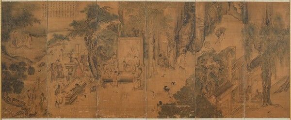 Seowon Gathering Painting by Kim Hong-do. Photo by Korea Heritage Service