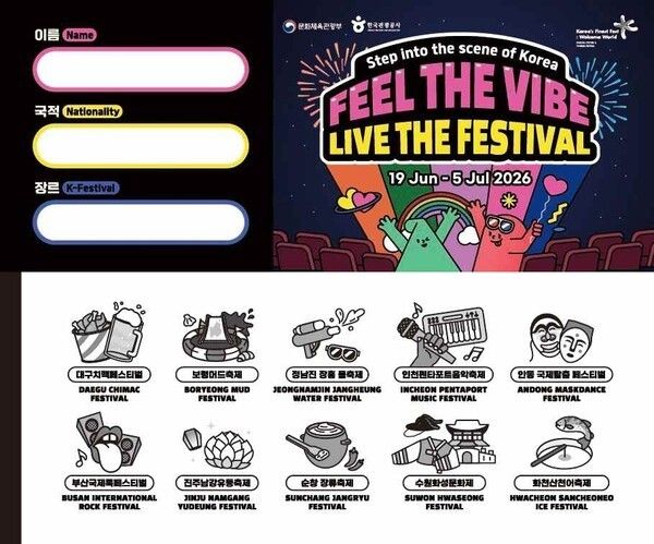 Personalized Global K-Festival ticket. Photo courtesy of the Ministry of Culture, Sports and Tourism