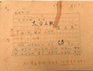 조정래 작가 소설 ‘태백산맥’ 원본 친필 원고. 사진=국가유산청
