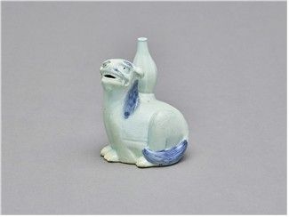백자청화해치형연적. 사진=서울역사박물관