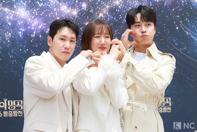 뮤지컬 배우 조형균, 유리아, 민우혁. 사진=김규빈 기자