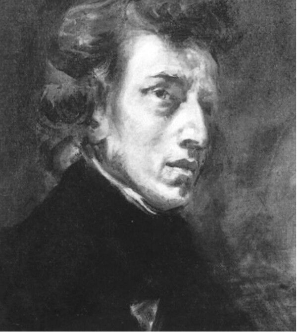 프랑스 낭만주의 화가 외젠 들라크루아(Eugène Delacroix)가 그린 프레데리크 쇼팽(Frédéric Chopin)의 초상화.