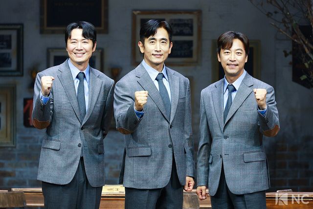 배우 연정훈, 차인표, 오만석. 사진=김규빈 기자