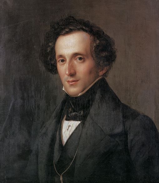 Photo = Portrait of Felix Mendelssohn by Theodor Hildebrandt