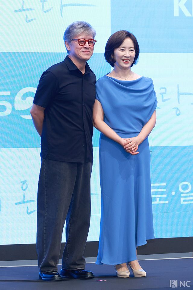 배우 권해효, 윤유선. 사진=김규빈 기자