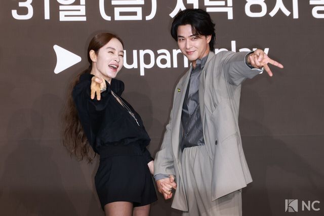 배우 김혜수, 김지훈. 사진=김규빈 기자