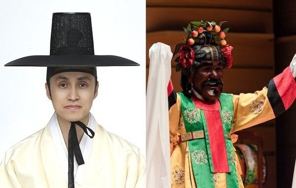 Kim Young-chan, a practitioner of Cheoyongmu. Photo courtesy of the National Intangible Heritage Center.