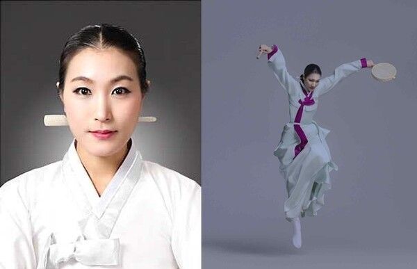 Jang Boreumi, a practitioner of Jindo Buknori. Photo courtesy of the National Intangible Heritage Center.