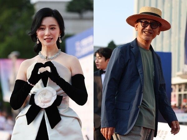 Fan Bingbing and director Lee Joon-ik on the red carpet at the 30th Bucheon International Fantastic Film Festival. Photo by Yonhap News.