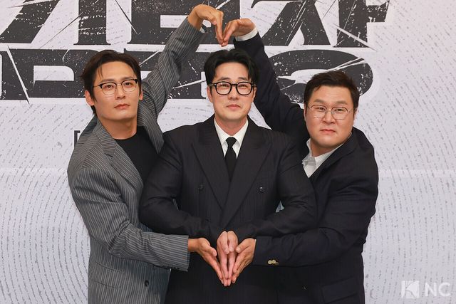 배우 최대훈, 소지섭, 윤경호. 사진=김규빈 기자